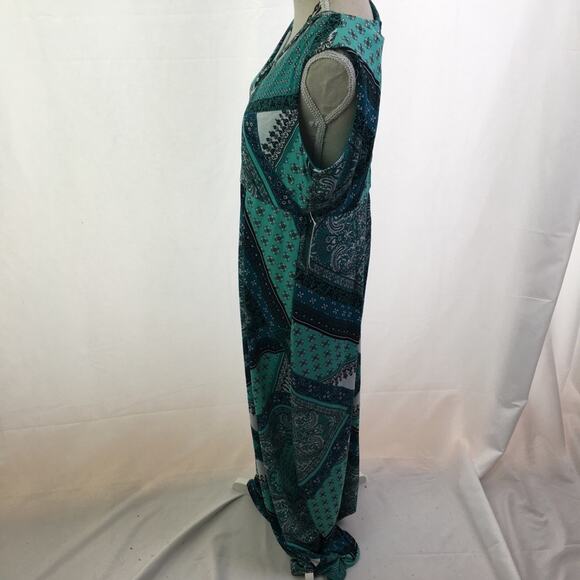 R&K Patterned Shift Dress Jade 2P - Picture 10 of 16